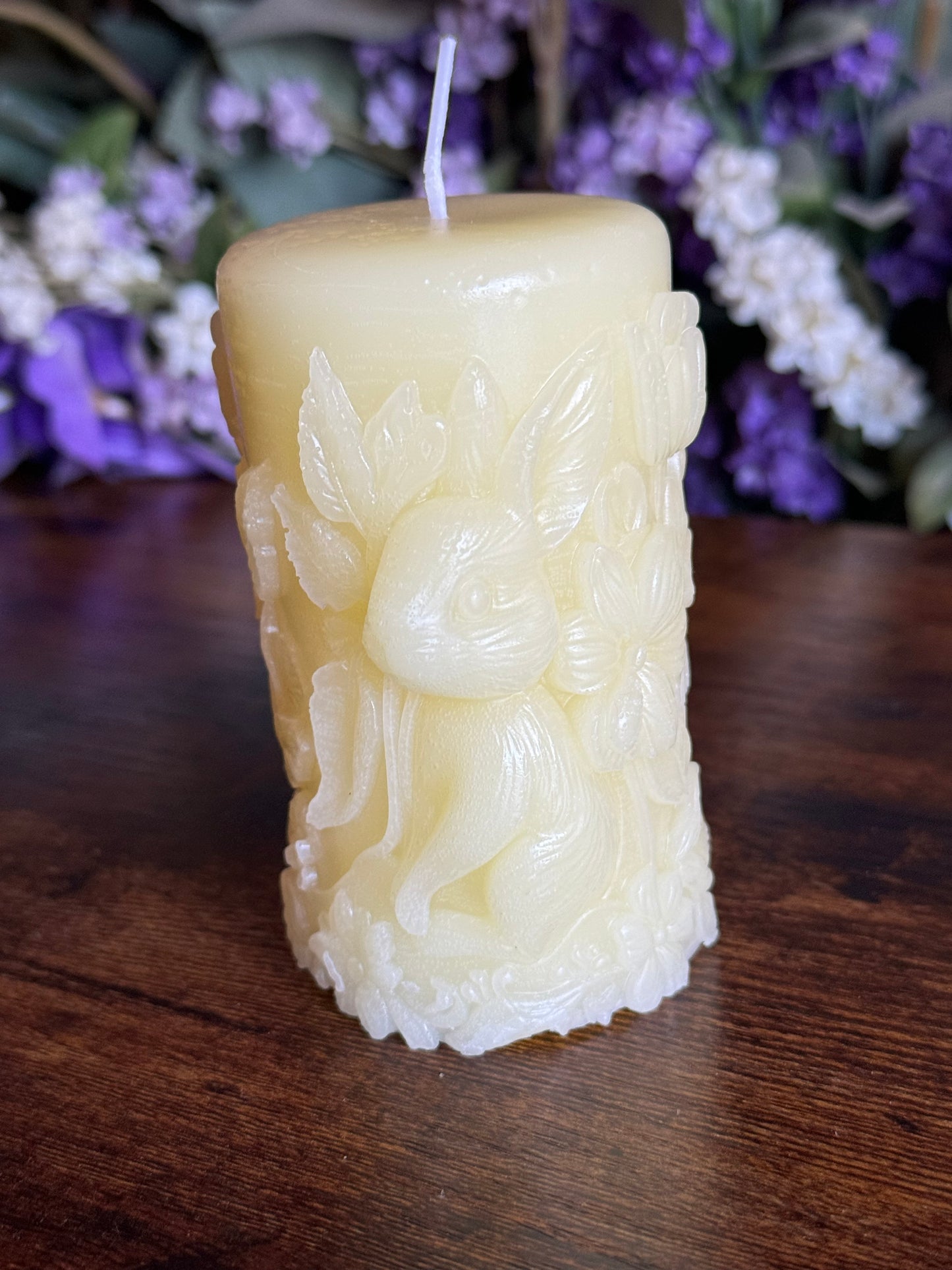 Bunny Pillar candle
