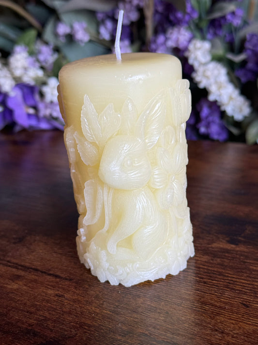 Bunny Pillar candle