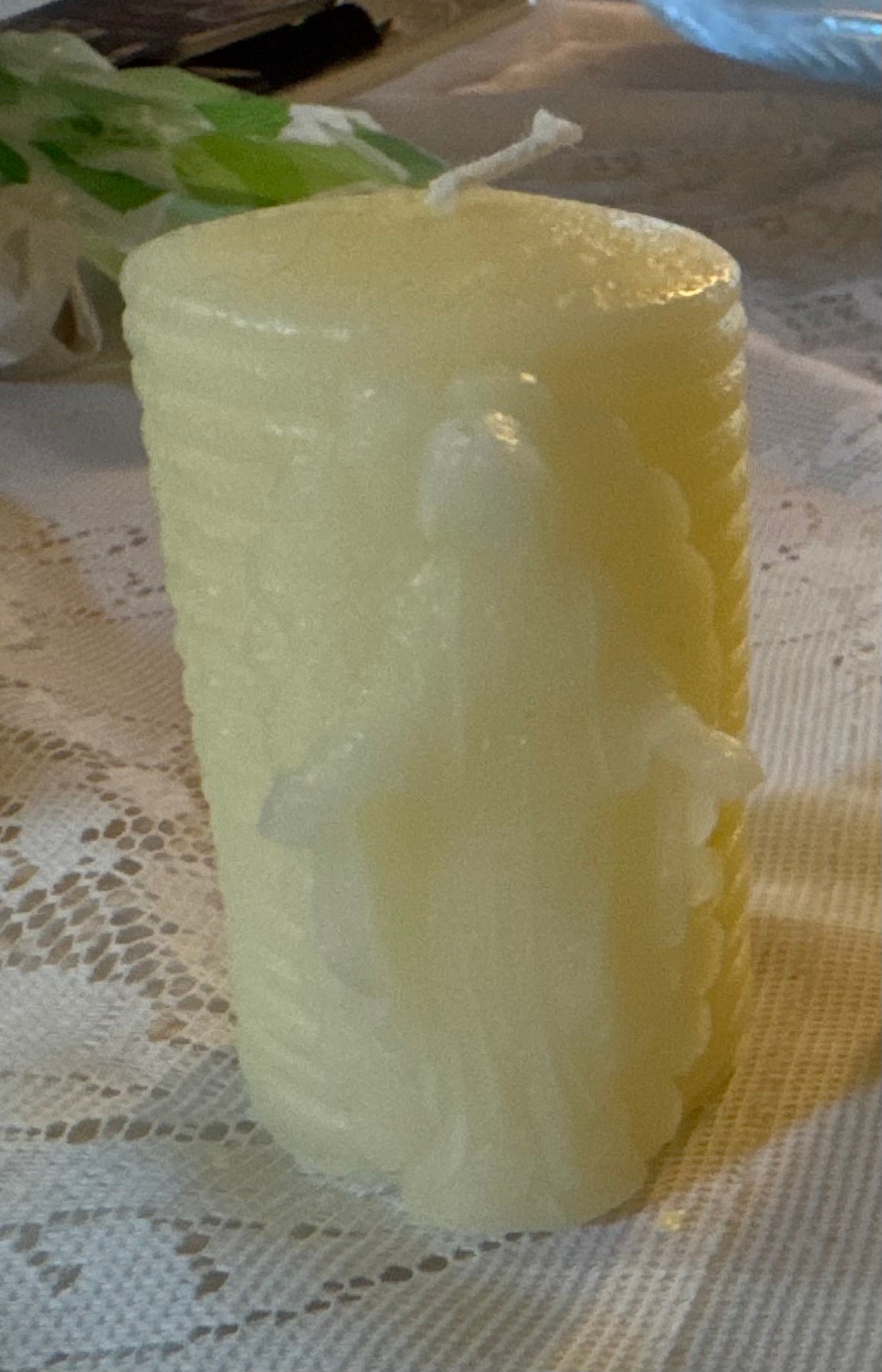 Virgin Mary Beeswax Candle