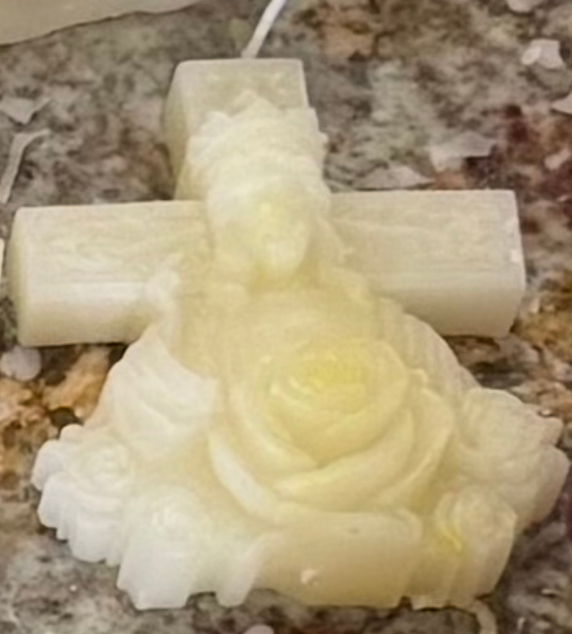 Small Beeswax Jesus Ascension Cross