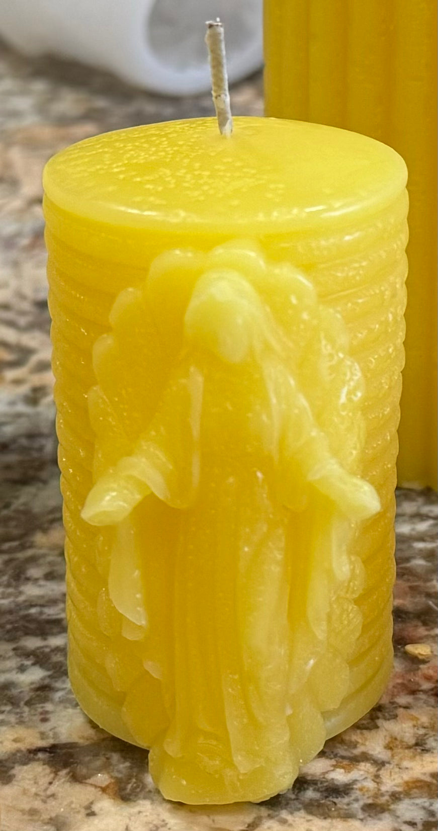 Virgin Mary Beeswax Candle