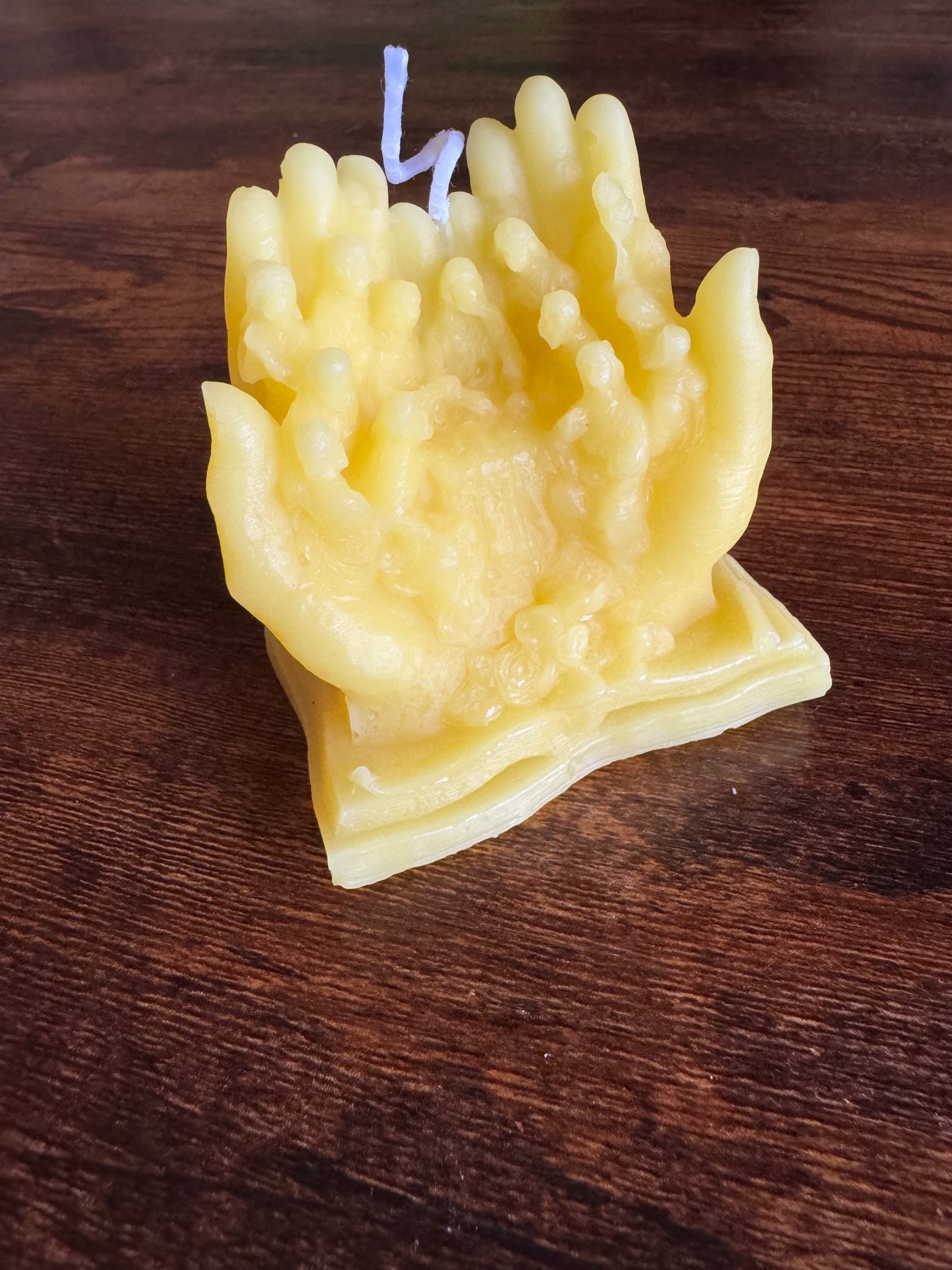 Jesus, apostles, Gods hands beeswax candle